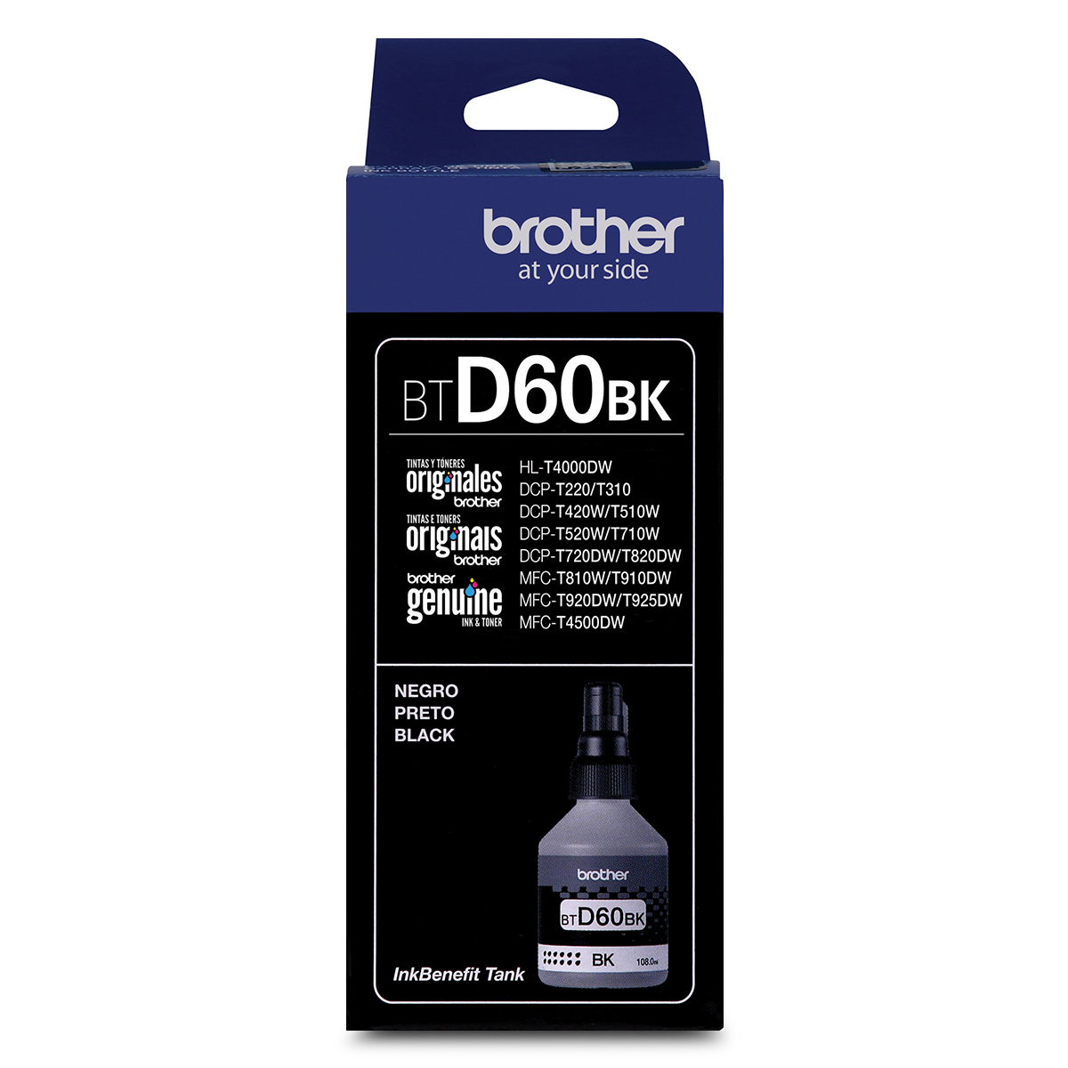 TINTA BROTHER BTD60BK NEGRO BTD60BK.