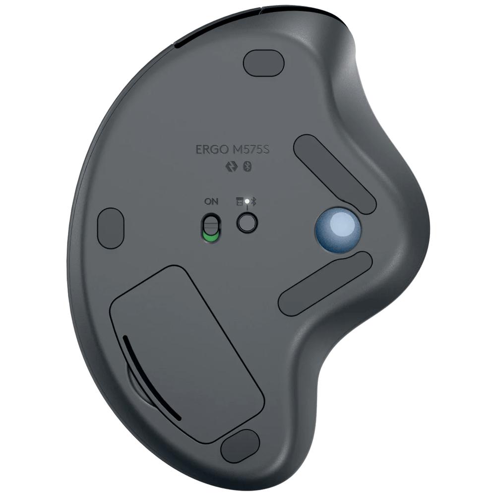  MOUSE LOGITECH ERGO M575S TRACKBALL INALAMBRICO GRAFITO/AZUL 910-007031