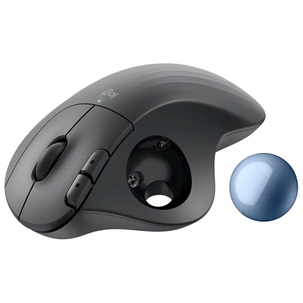 MOUSE LOGITECH ERGO M575S TRACKBALL INALAMBRICO GRAFITO/AZUL 910-007031