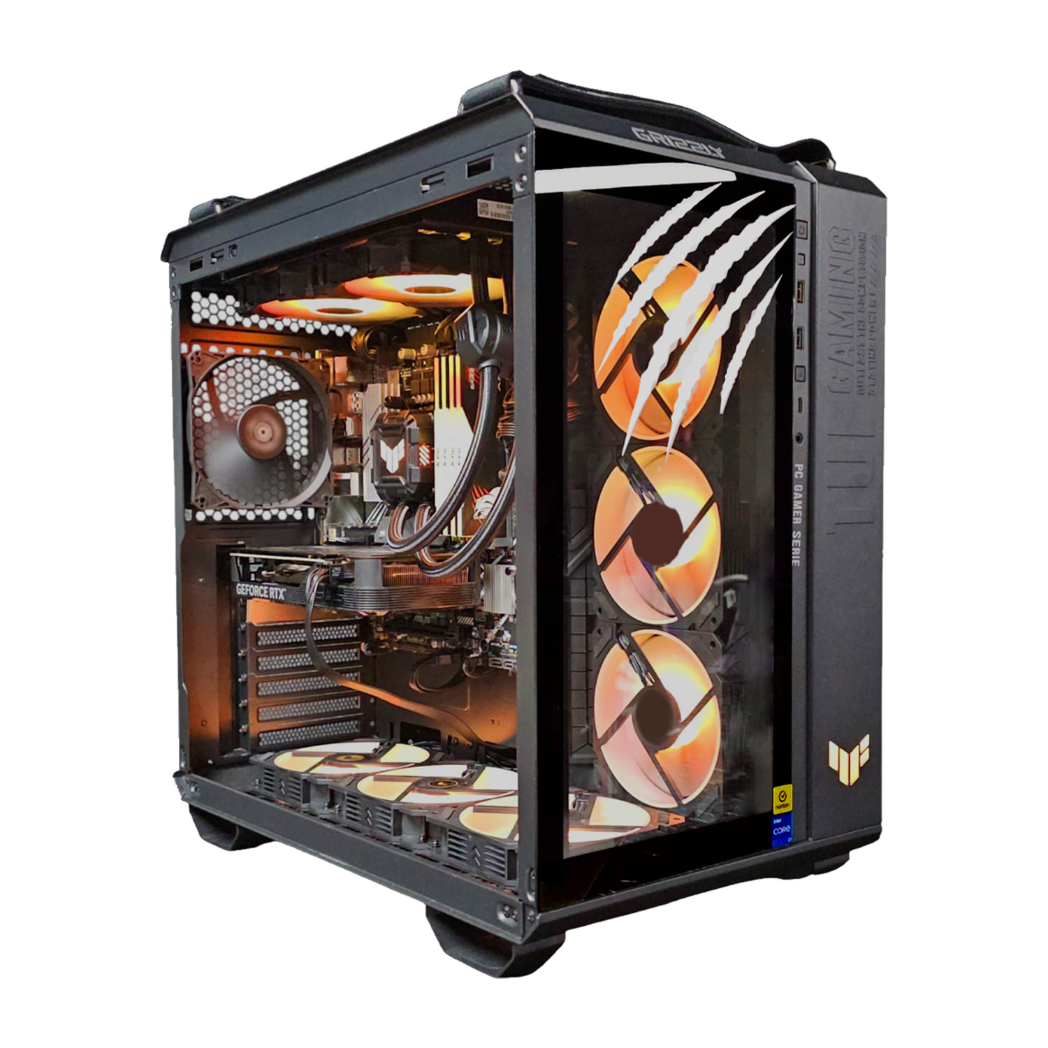 PC GAMER GRIZZLY ASUS EDITION INTEL CORE I7 12700F 4.9GHZ  RTX4060 32GB NVME 1TB WIFI BT PG-INTEL078