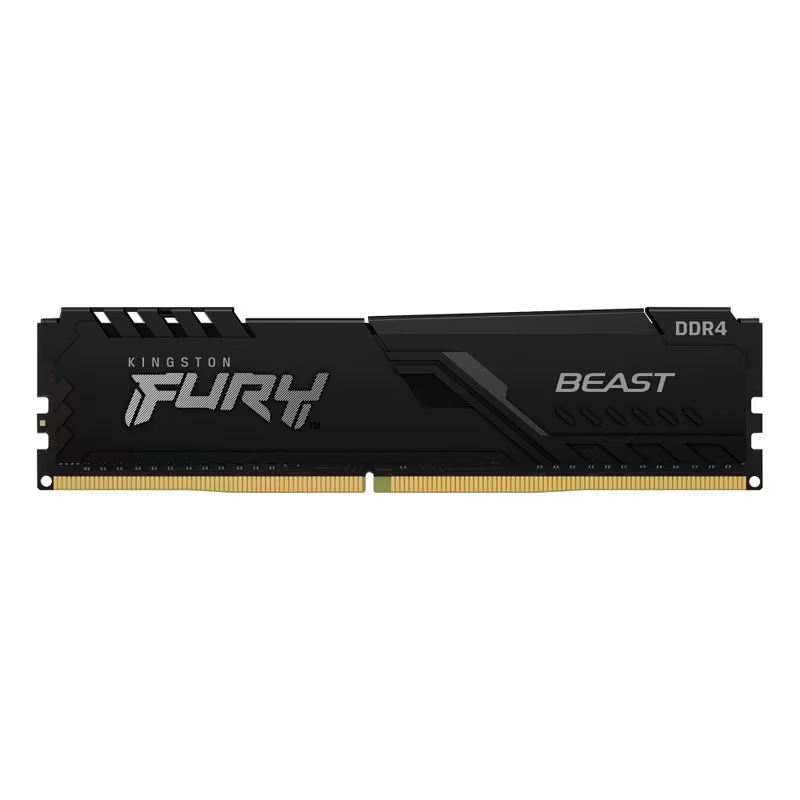 RAM KINGSTON FURY BEAST DDR4 8GB 3200 NEGRO KF432C16BB/8