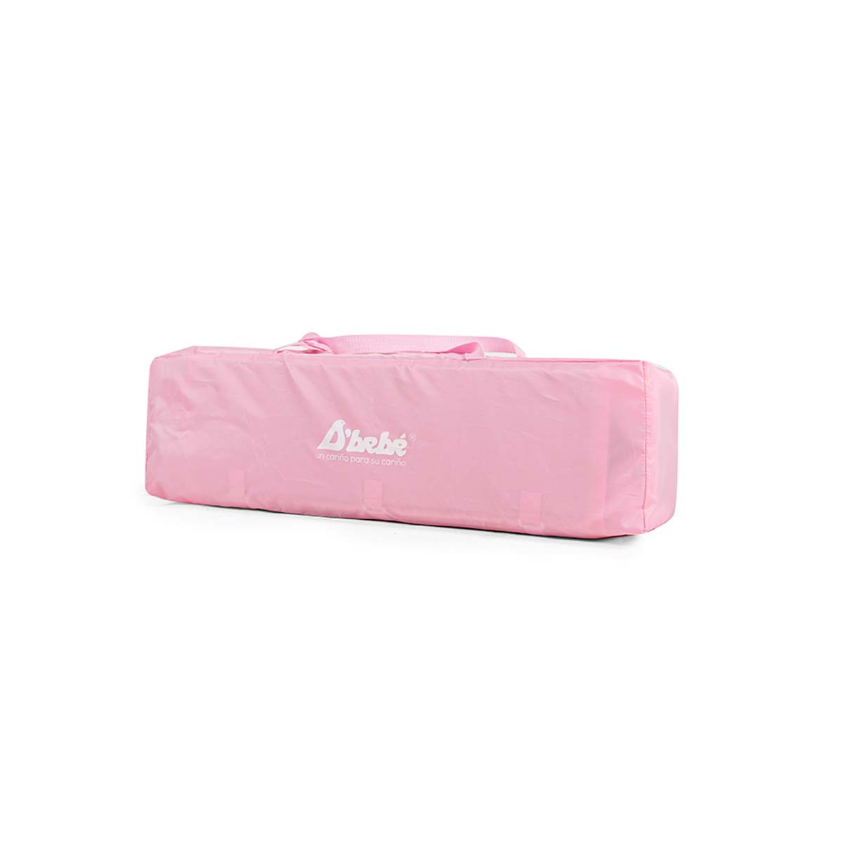 Cuna Colecho D’Bebé con 2 Niveles Mosquitero Acolchonado para 0 hasta los 36 meses Capota y Ruedas con Freno - Rosa