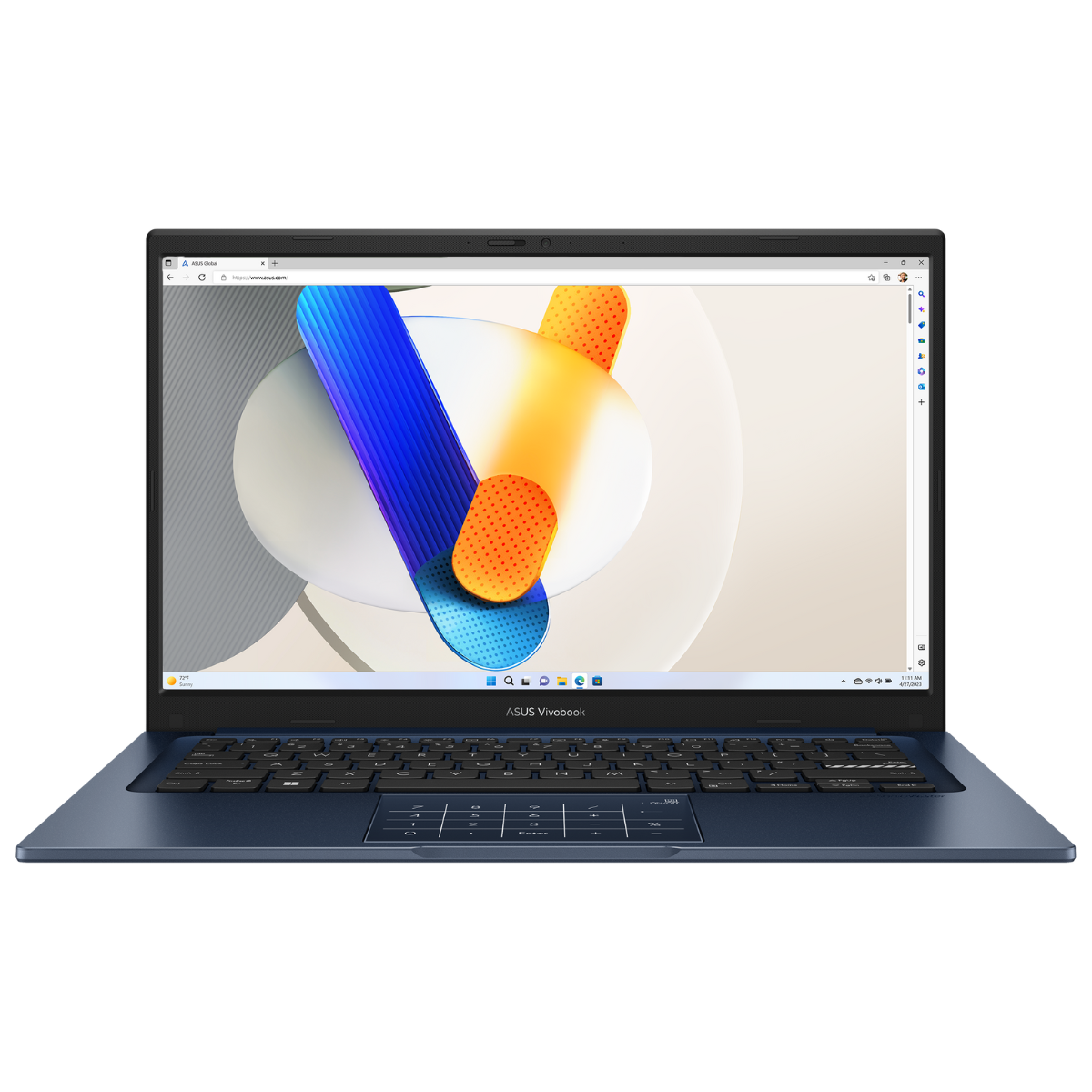 Laptop Asus Vivobook X1404VA-I712512, Core i7-1355U, 12GB RAM, 512GB SSD, Windows 11, color Quiet Blue