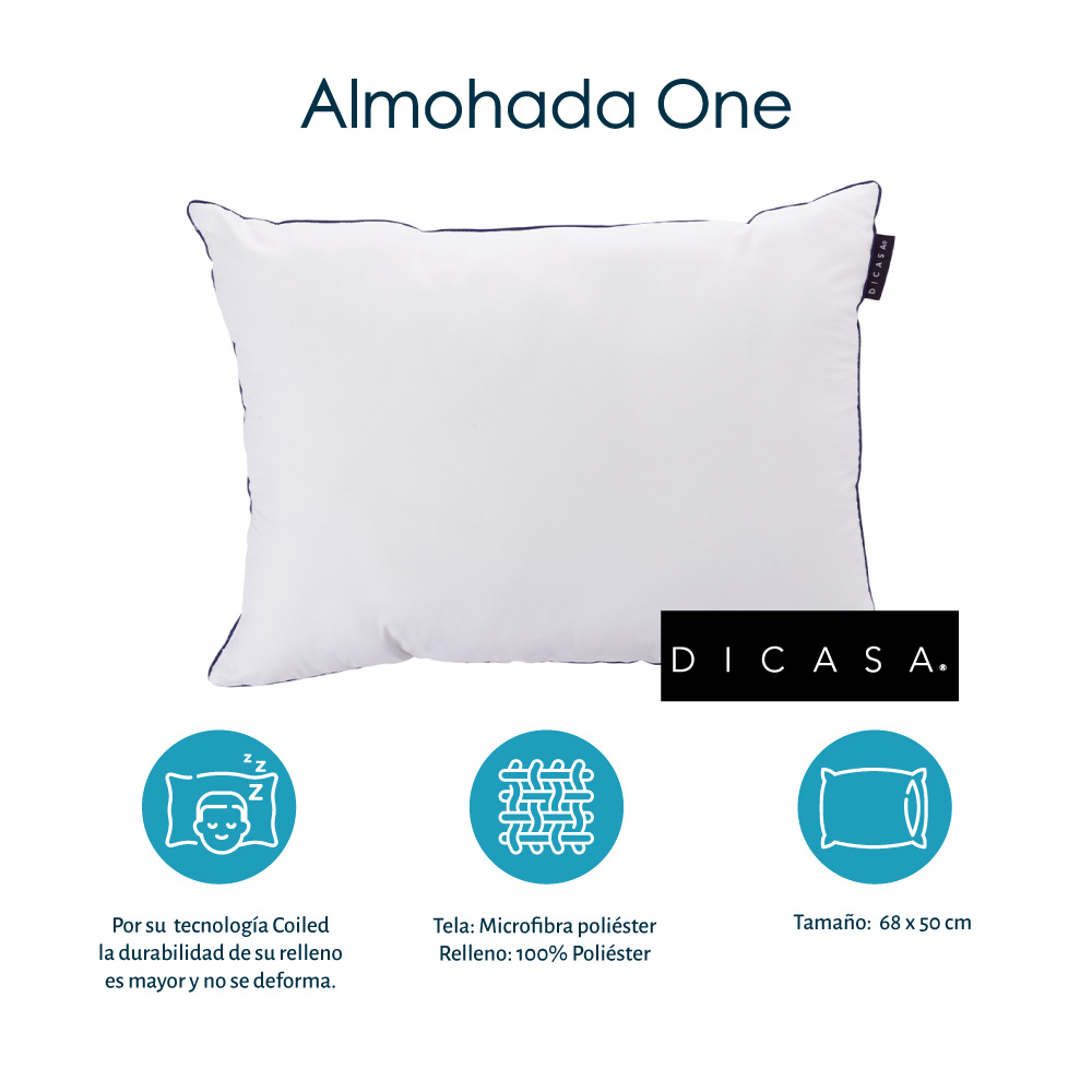 Combo Sábanas Softy Queen Size Azul Marino + 2 Almohadas One