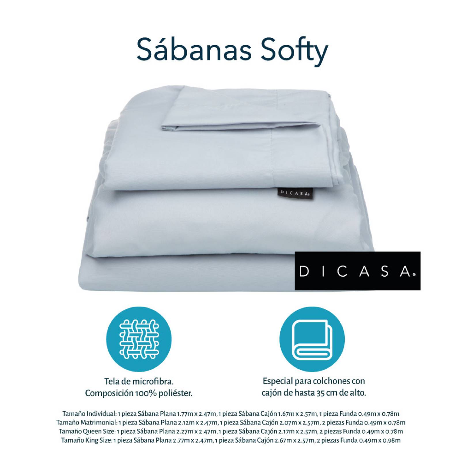 Edredon  Individual  Homy  Dicasa Lila+ Sabanas Softy Platino