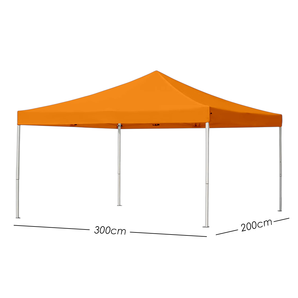 Ilios Innova | Toldo Plegable Naranja 2x3, Impermeable y Resistente al Clima con Estructura de Hierro y Tela Oxford.