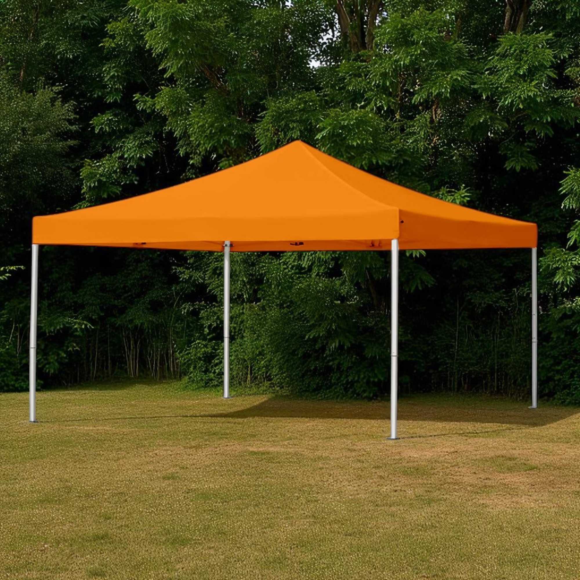 Ilios Innova | Toldo Plegable Naranja 2x3, Impermeable y Resistente al Clima con Estructura de Hierro y Tela Oxford.