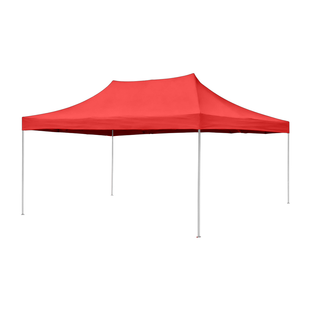 Ilios Innova | Toldo Plegable Rojo 3x4.5, Impermeable y Resistente al Clima con Estructura de Hierro y Tela Oxford.