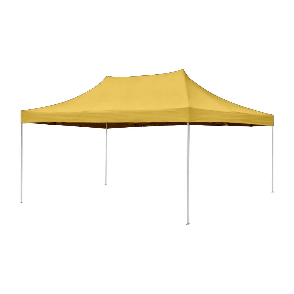 Ilios Innova | Toldo Plegable Amarillo 3x4.5, Impermeable y Resistente al Clima con Estructura de Hierro y Tela Oxford.