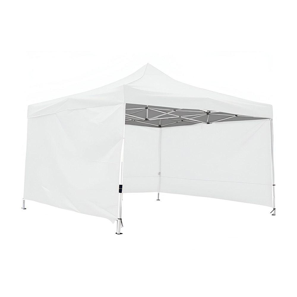 Ilios Innova | Toldo Plegable Blanco 2x3 con Paredes Laterales, Impermeable, Velcro de Ajuste, Ideal para Exterior.