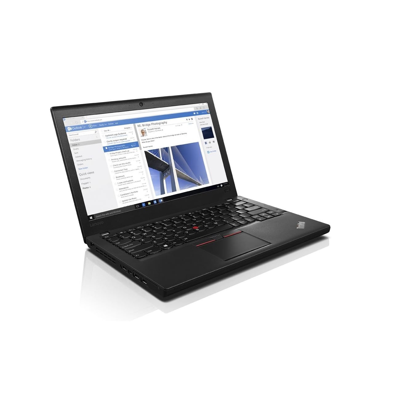 Laptop Lenovo ThinkPad X260-12.5"- Intel Core i7-6ta -8GB RAM, 256GB SSD,  REACONDICIONADO