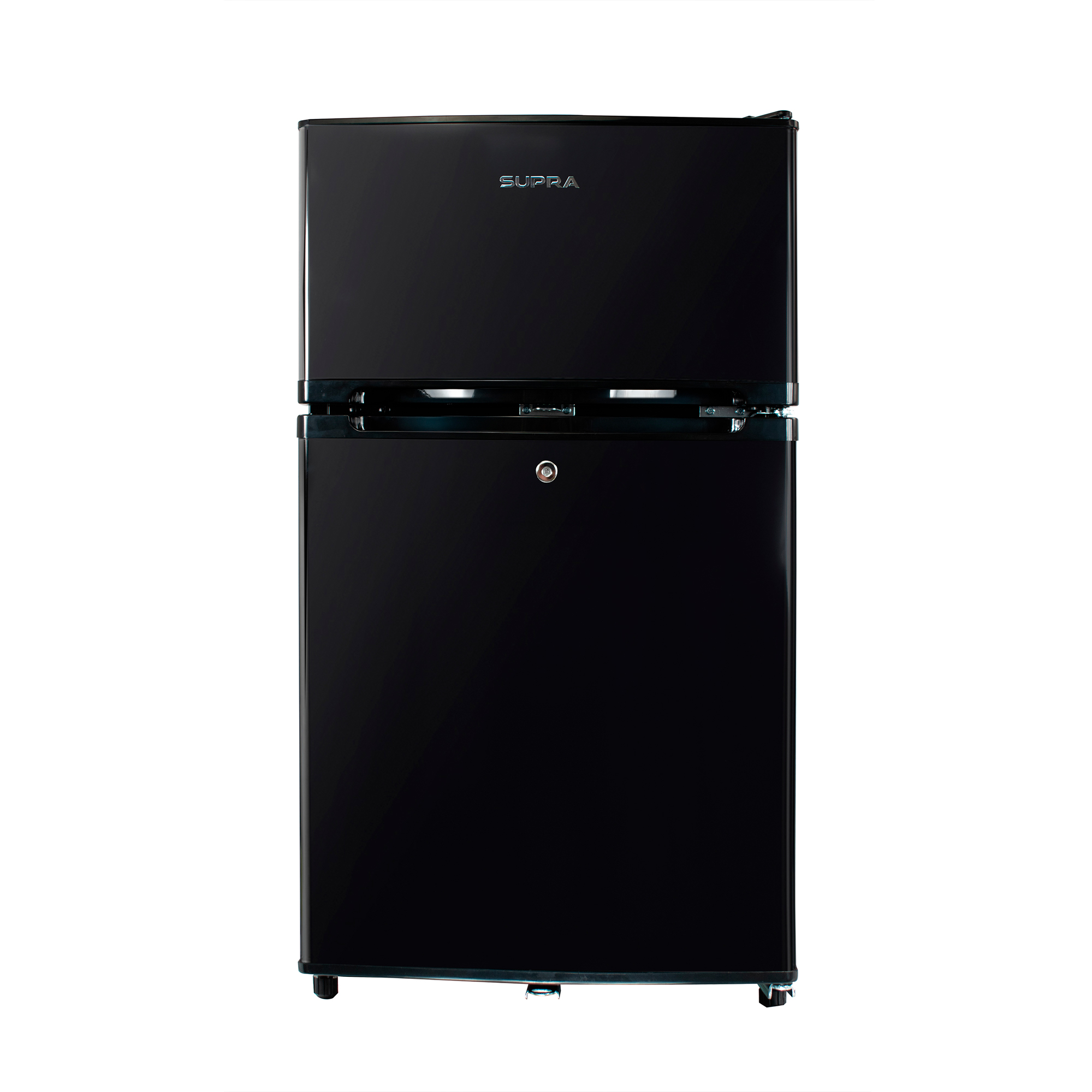 SUPRA WHISTLER, FRIGOBAR NEGRO DE 89L CON CONGELADOR