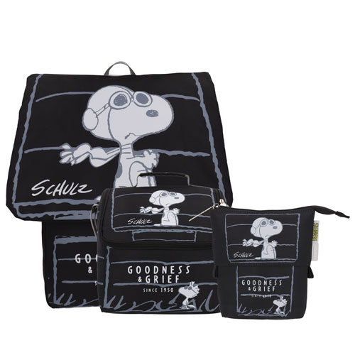Snoopy Set Escolar Mochila, Lonchera y Lapicera Set Escolr Peanuts