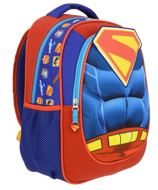 Superman Mochila Escolar Hero Armor Dc Comics Back Pack
