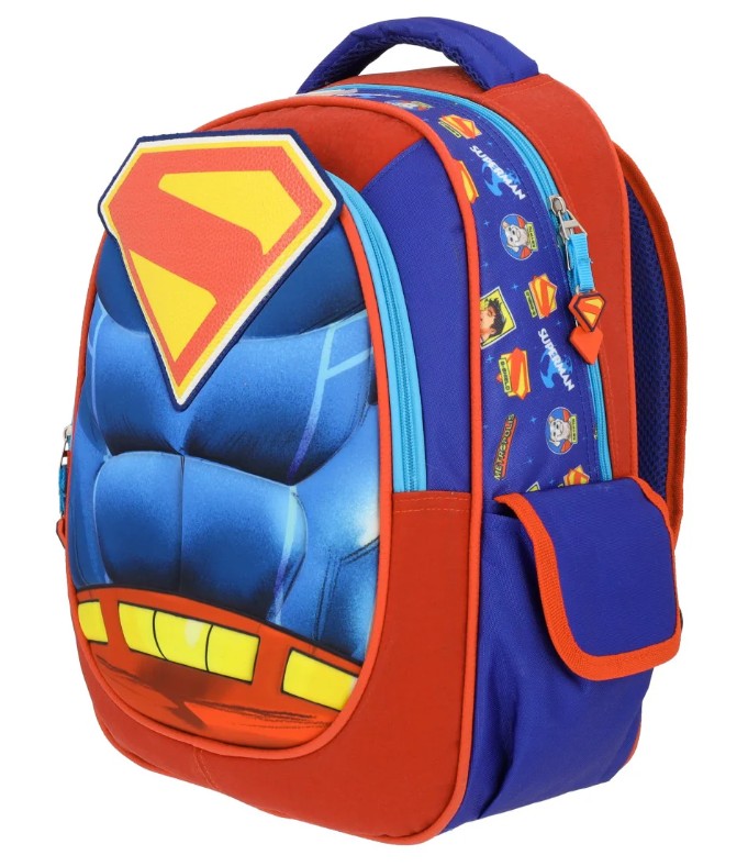 Superman Mochila Escolar Hero Armor Dc Comics Back Pack