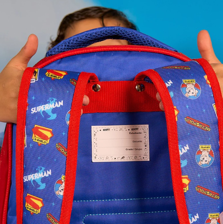 Superman Mochila Escolar Hero Armor Dc Comics Back Pack