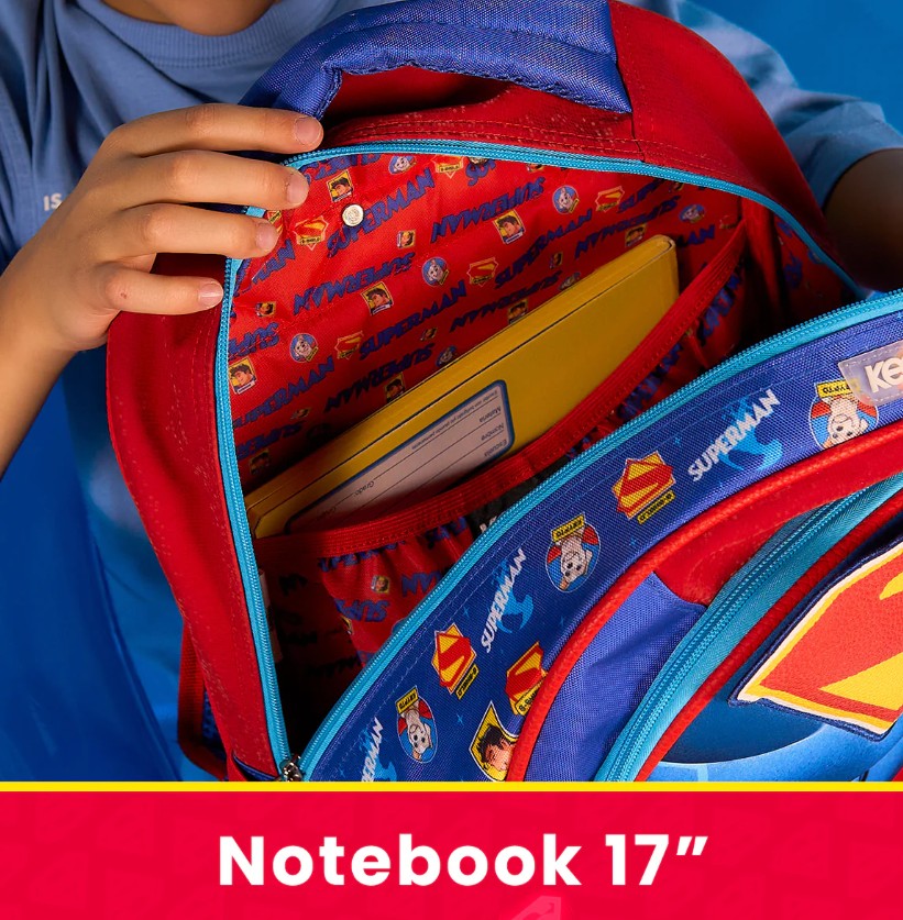 Superman Mochila Escolar Hero Armor Dc Comics Back Pack
