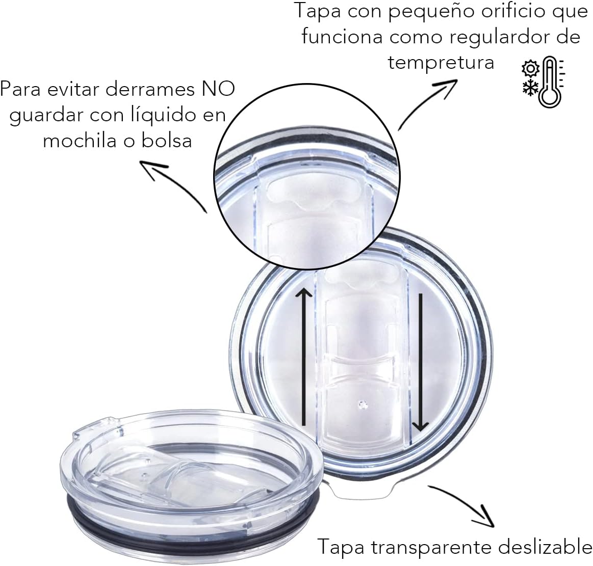 Buzz Lightyear Termo Disney Pixar Vaso Doble Pared de Acero Inoxidable con Tapa Deslizable Transparente, 350 mililitros,