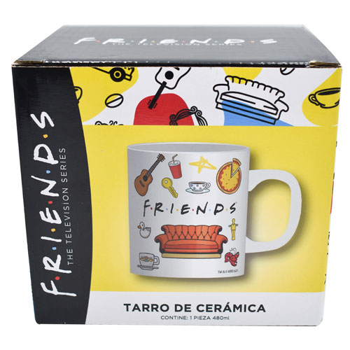 Friends Taza o Tarro de Cerámica Serie Friends Capacidad 480 mililitros