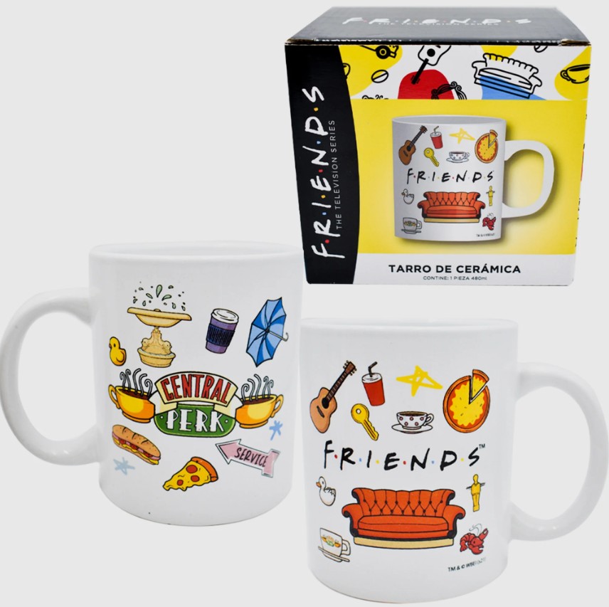 Friends Taza o Tarro de Cerámica Serie Friends Capacidad 480 mililitros