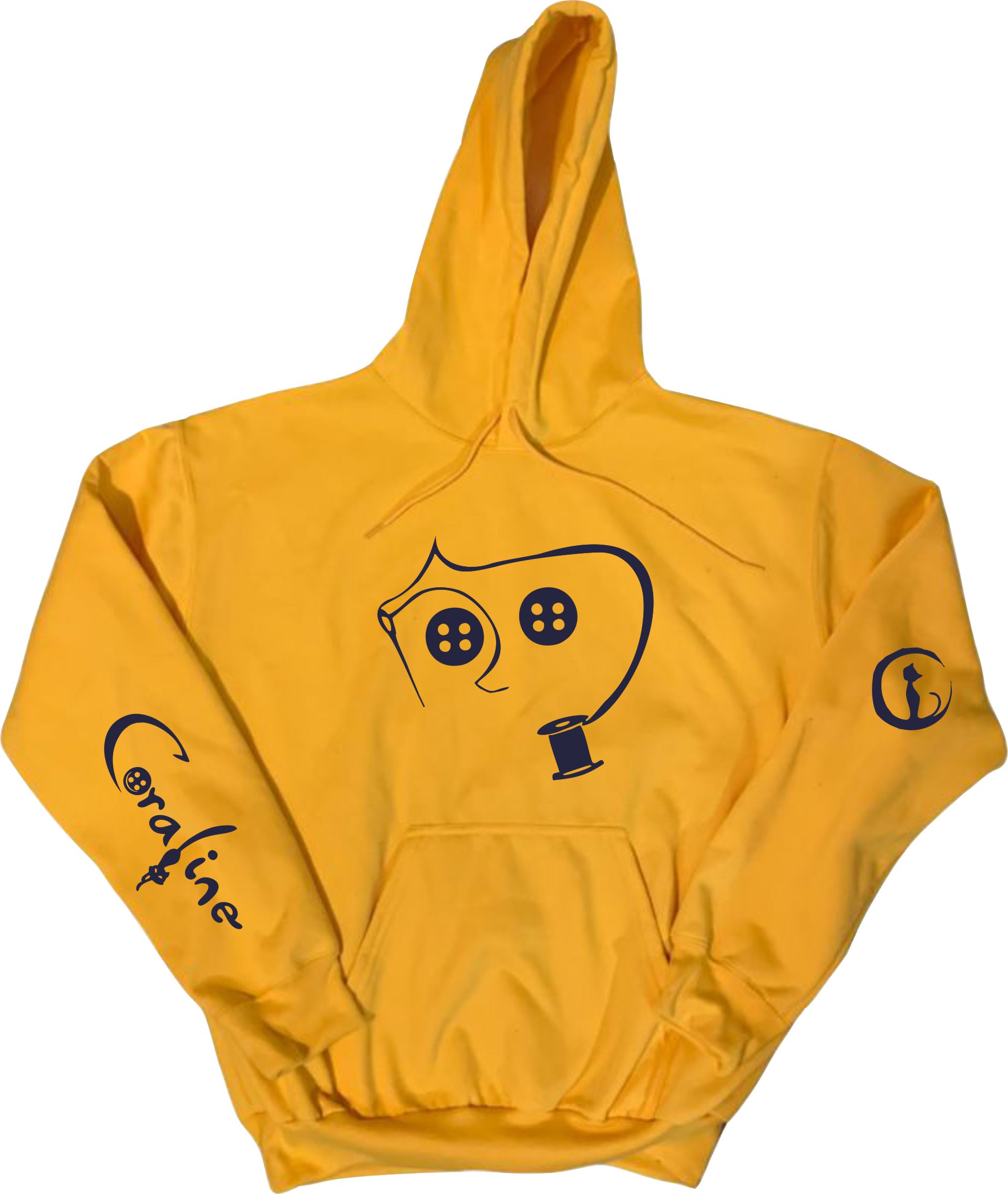 Sudadera Coraline Adulto con Gorro Hoodie MD2