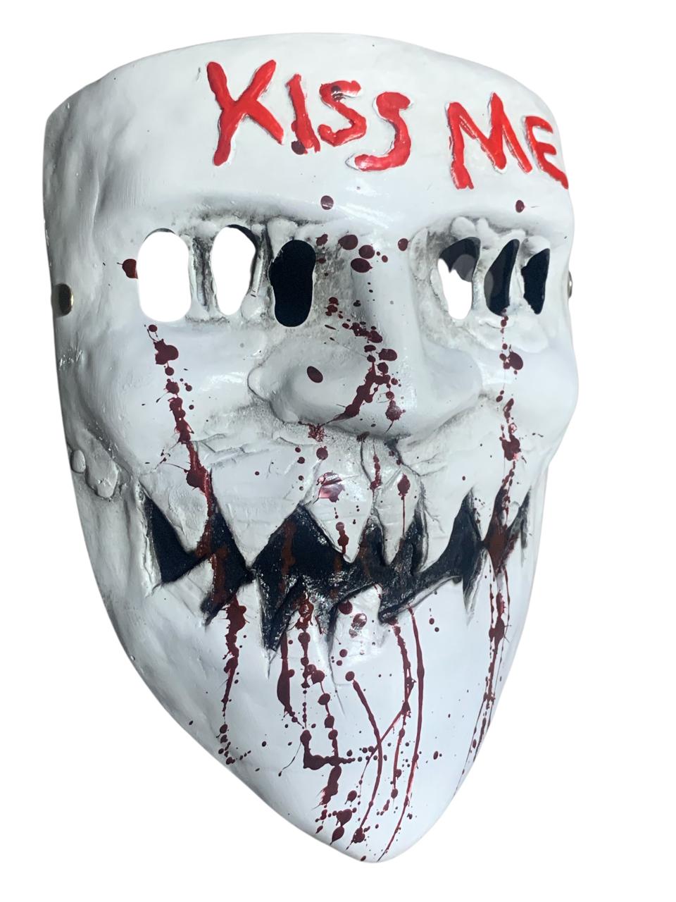 Mascara La Purga Disfraz Halloween Cosplay Kiss Me God Cruz Fibra de Vidrio