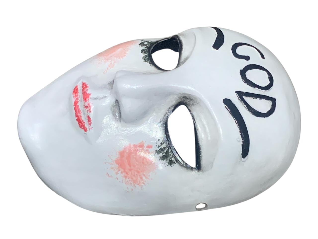 Mascara La Purga Disfraz Halloween Cosplay Kiss Me God Cruz Fibra de Vidrio