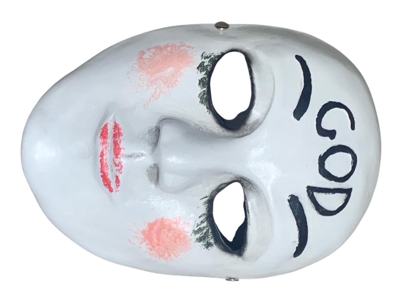 Mascara La Purga Disfraz Halloween Cosplay Kiss Me God Cruz Fibra de Vidrio