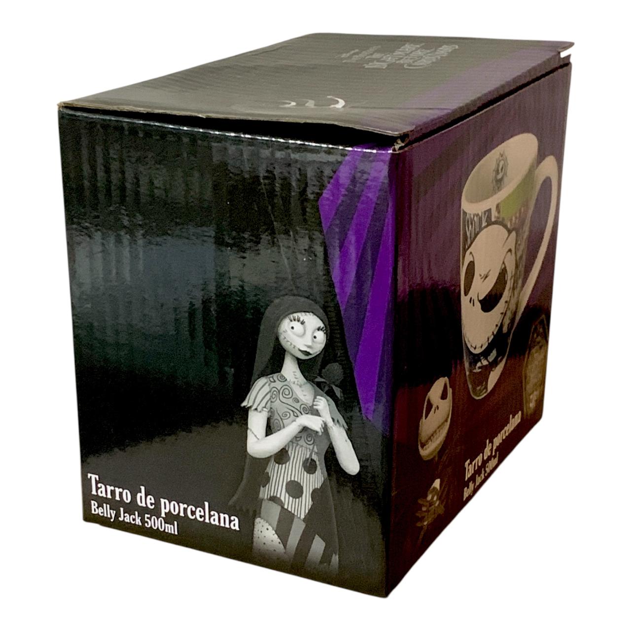 Taza Jack Skellington Taza Belly de Porcelana El Extraño Mundo de Jack Capacidad 500 ml con Caja de Regalo