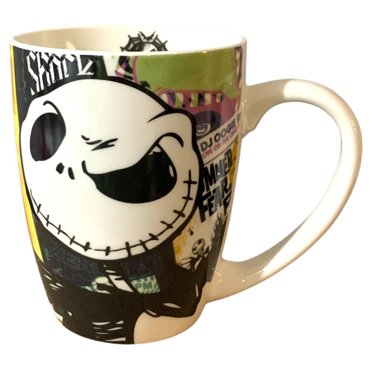 Taza Jack Skellington Taza Belly de Porcelana El Extraño Mundo de Jack Capacidad 500 ml con Caja de Regalo