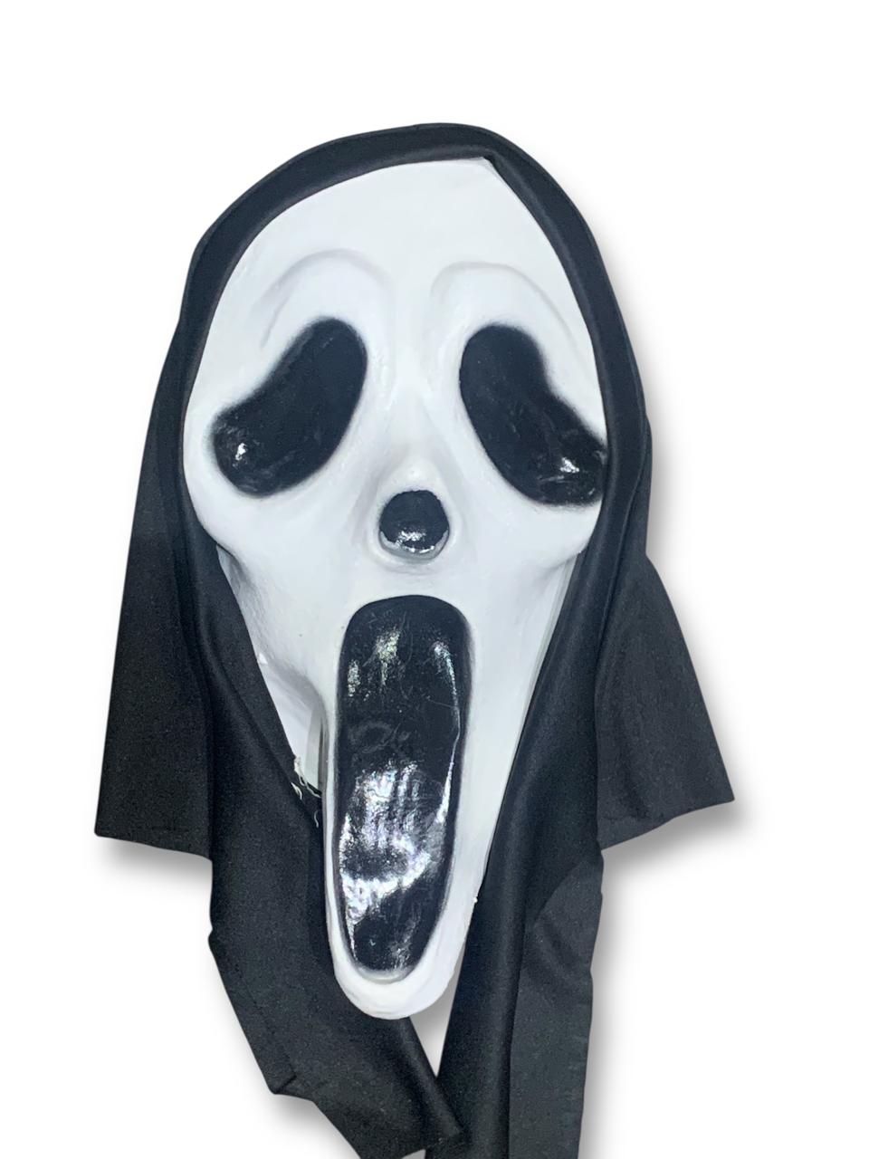 Mascara Scream Disfraz GhostFace Halloween Cosplay con capucha 