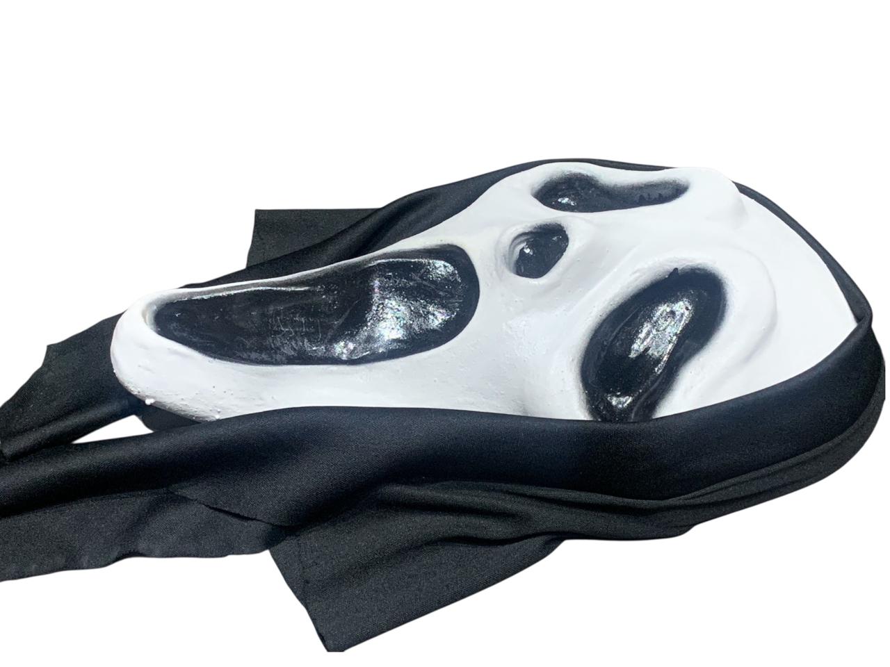 Mascara Scream Disfraz GhostFace Halloween Cosplay con capucha 