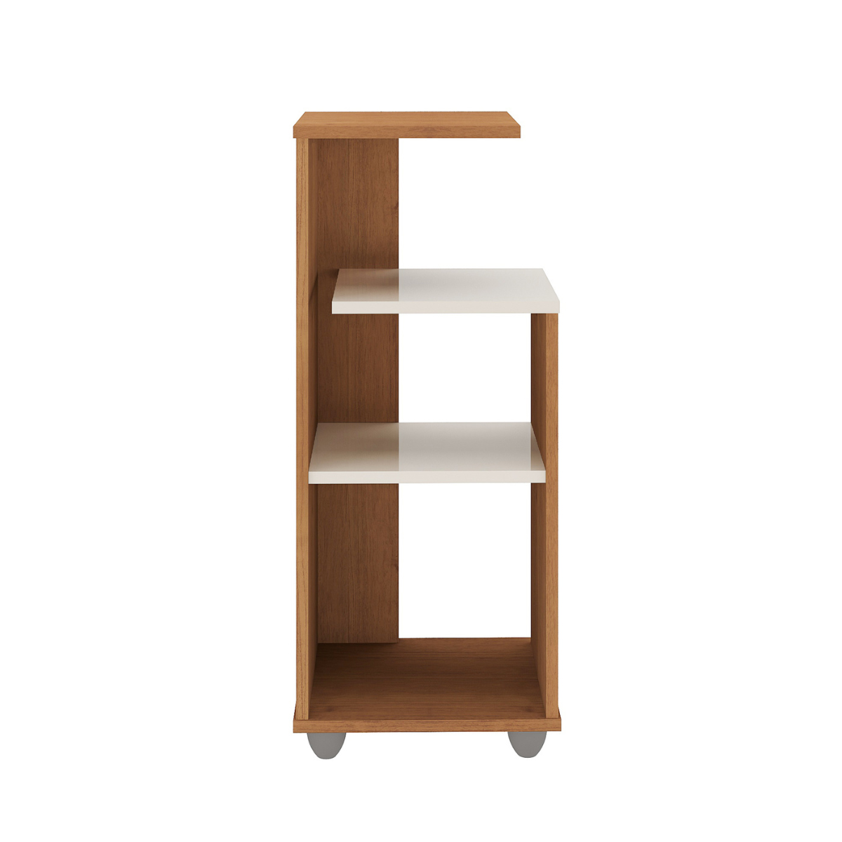 Mesa Lateral Bertolini Bis Color Cerezo Con Off White 