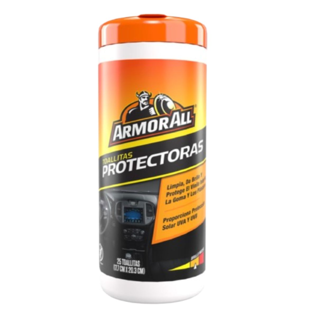 Paquete Toallas Limpiradoras Protectoras Armor All 25 Toallas