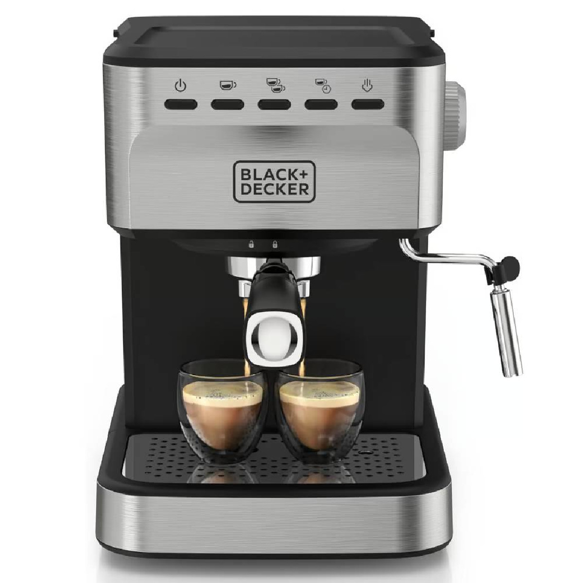 Cafetera Espresso Black & Decker EM0312 compatible nespresso 20 bares
