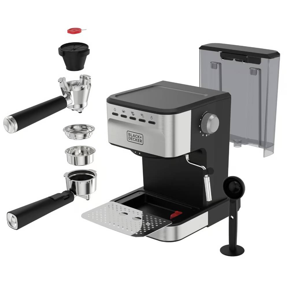 Cafetera Espresso Black & Decker EM0312 compatible nespresso 20 bares