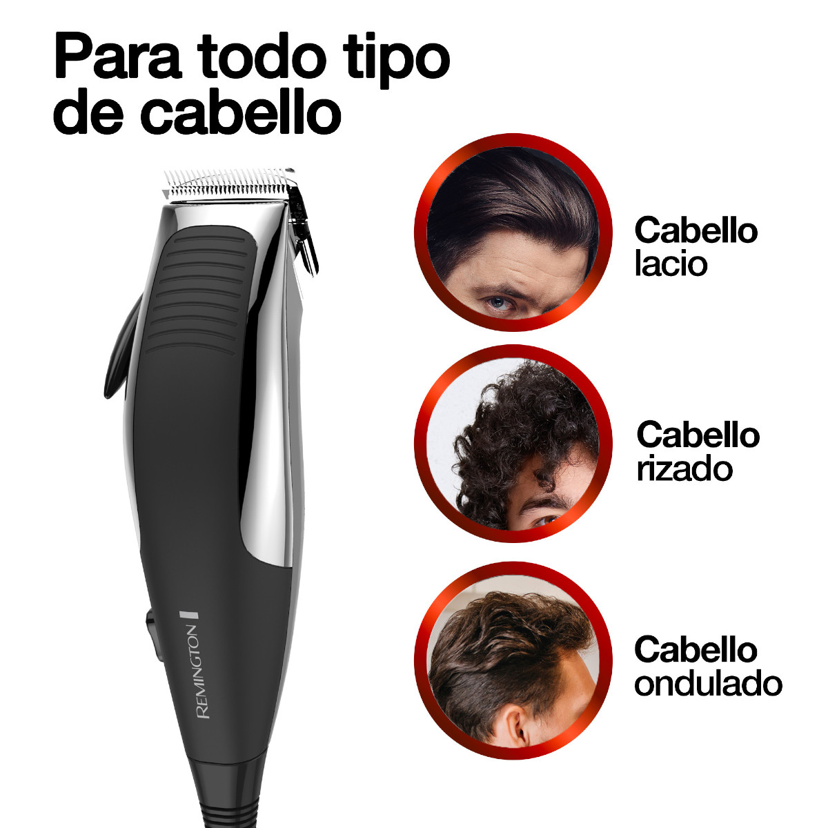 Maquina cortar cabello Remington 12 accesorios acero inoxidable