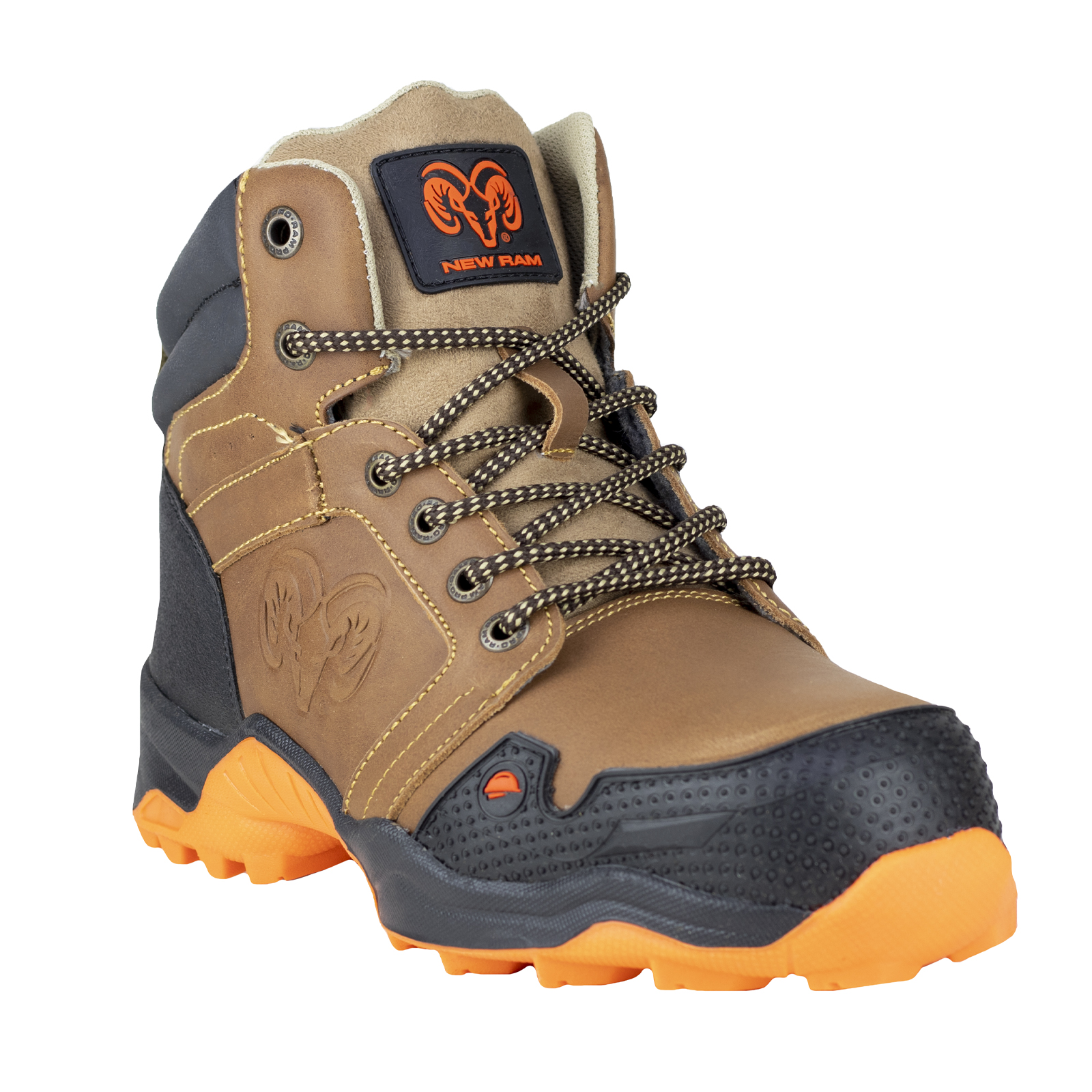 Calzado De Seguridad Botas Con Casquillo New Ram 99301 Crazy Avellana