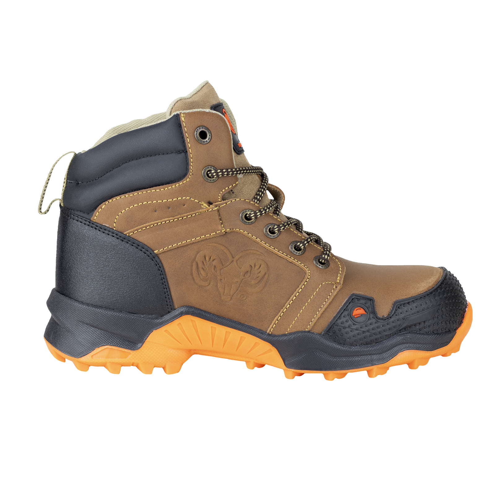 Calzado De Seguridad Botas Con Casquillo New Ram 99301 Crazy Avellana