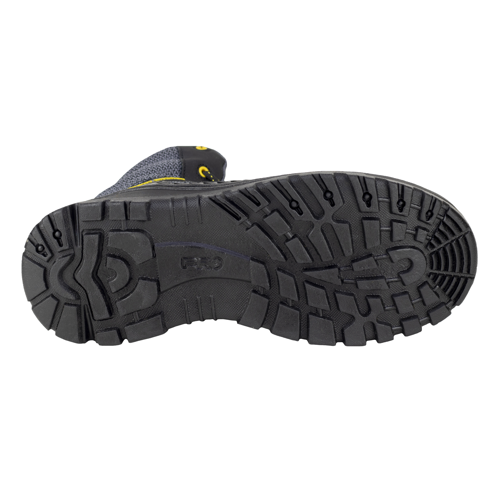 Bota Industrial De Seguridad New Ram Con Casquillo 9619 Acero Negro Amarillo