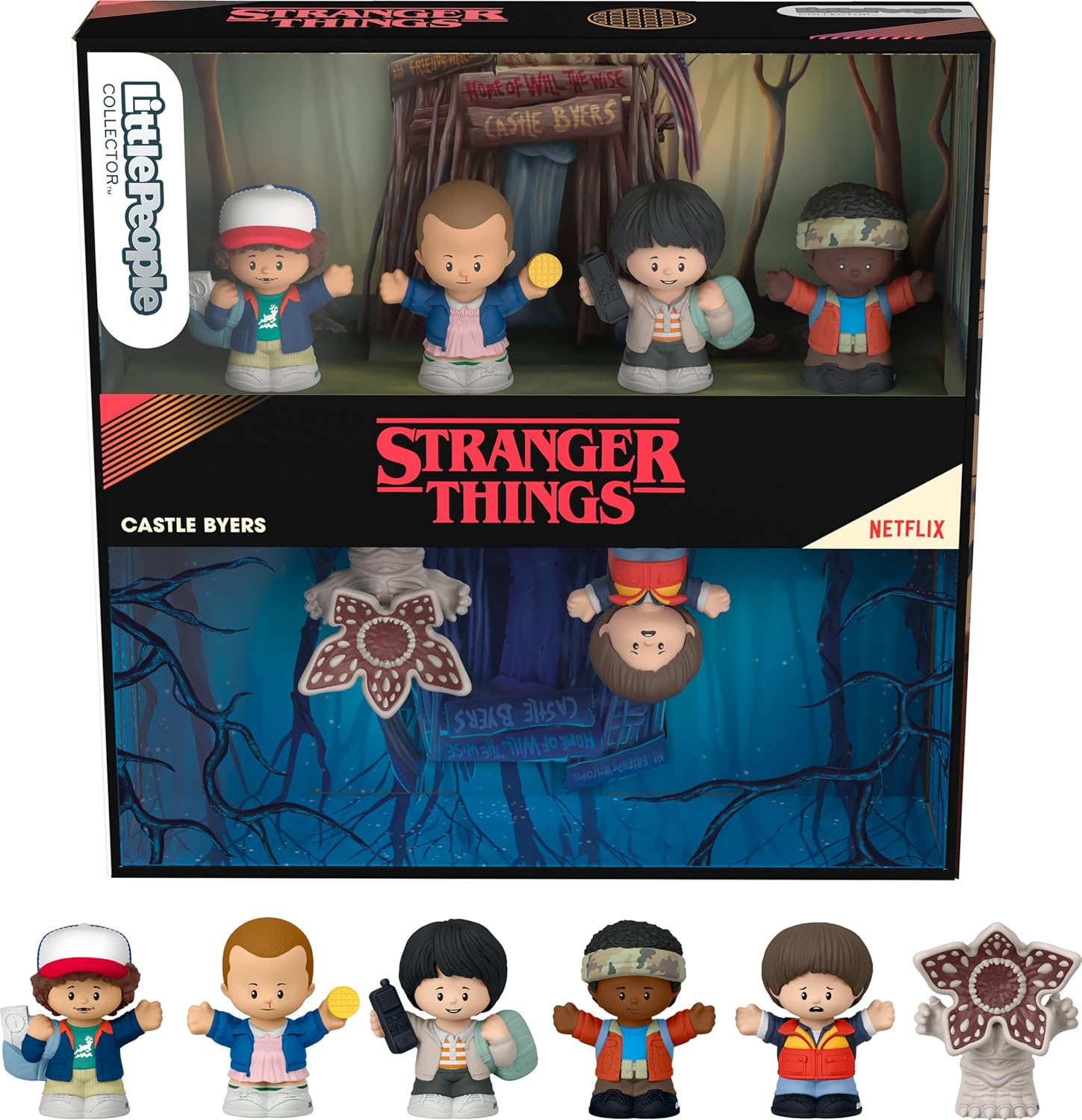 Figura Colección Little People Collector Stranger Things Castillo Byers Set Original Regalo