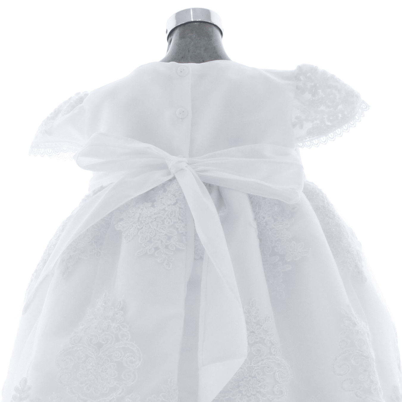 Ropon para Bautizo Niña 3985 Blanco 4 Años
