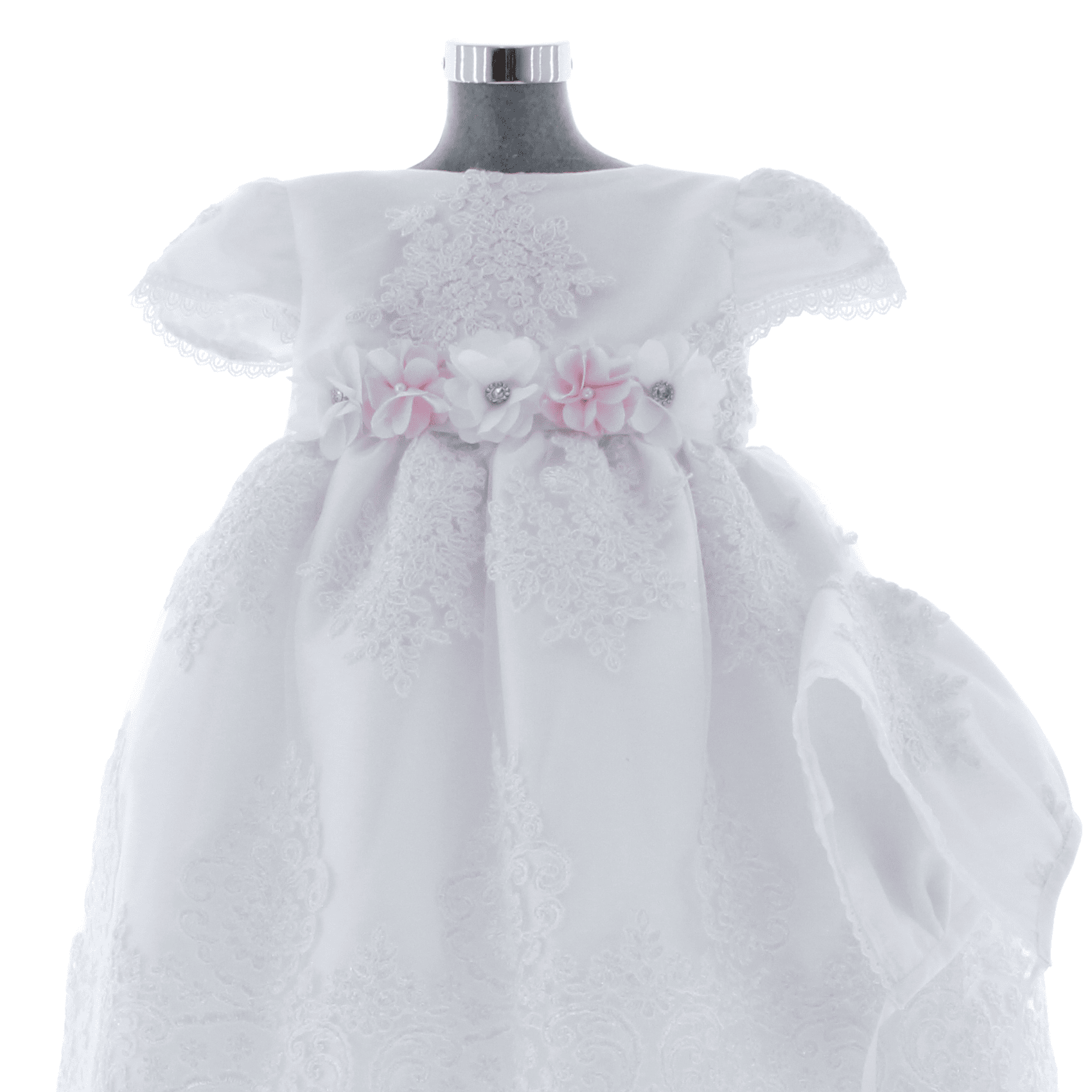 Ropon para Bautizo Niña 3985 Blanco 4 Años