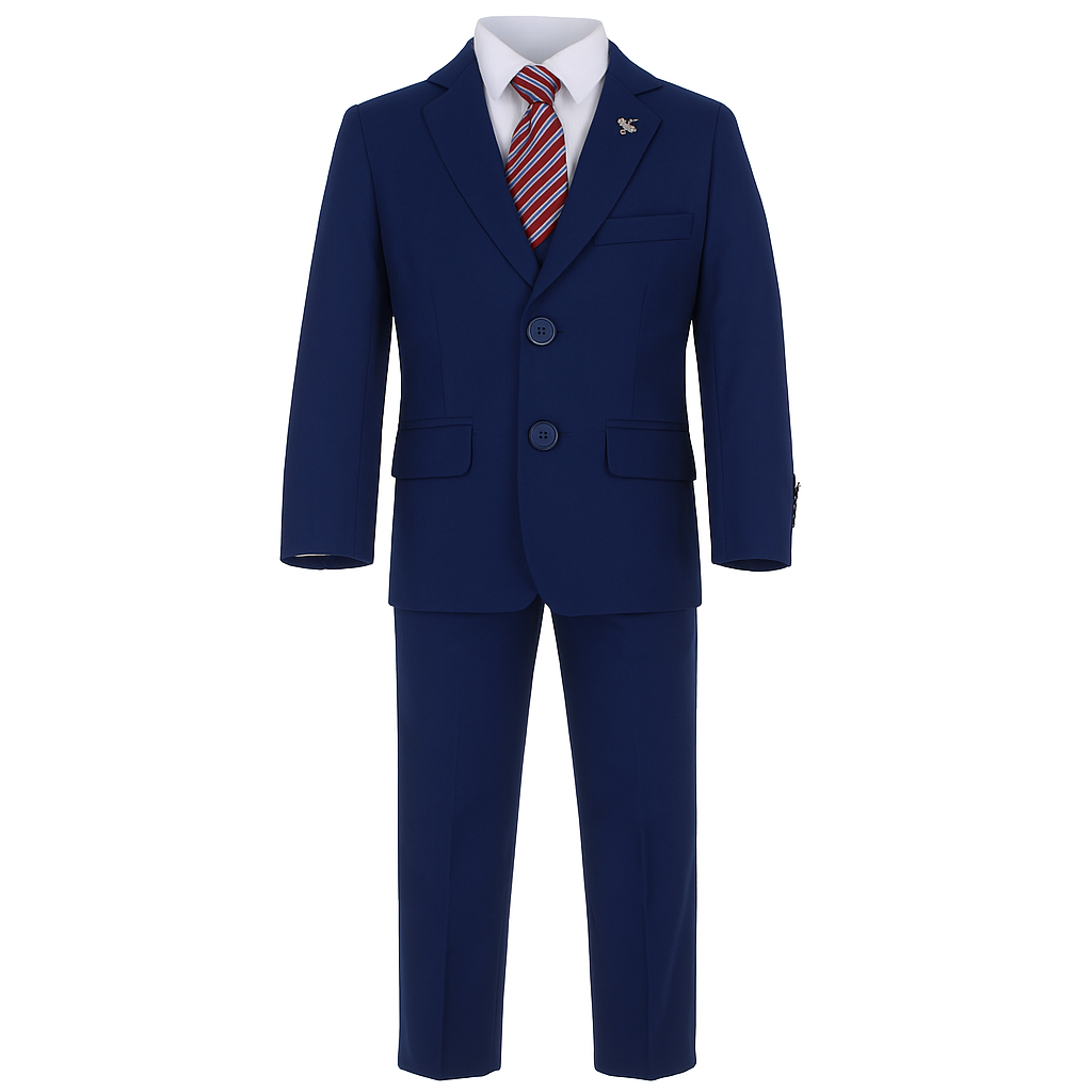 Traje de Vestir para Niño 3 Piezas 3989 Azul Rey 2 a 17 Años
