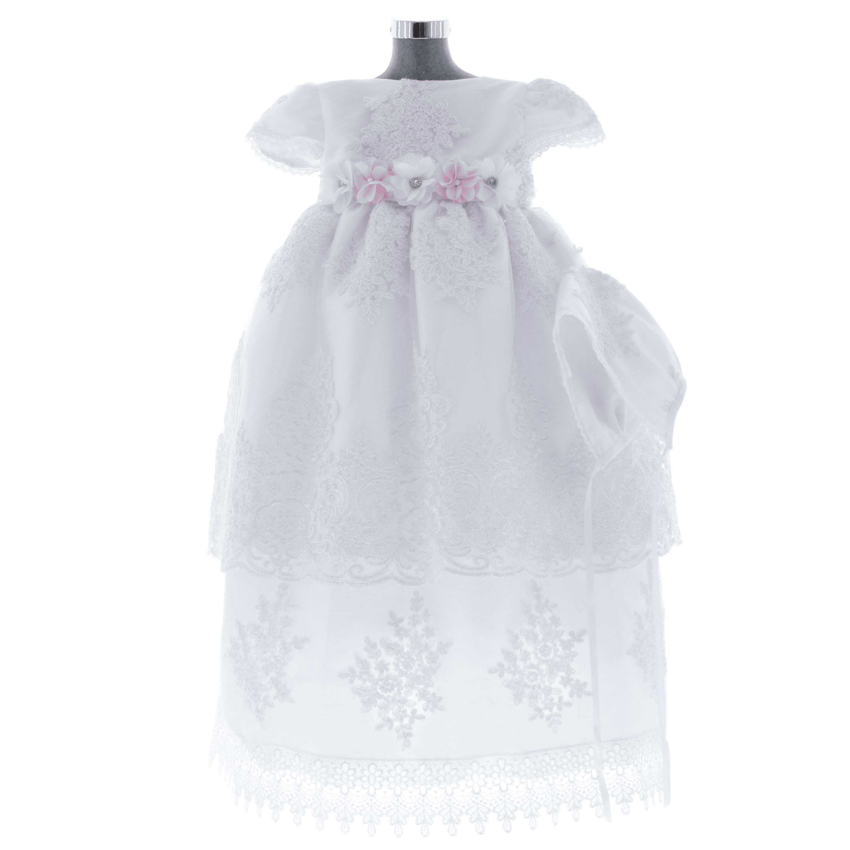 Ropon para Bautizo Niña 3985 Blanco 4 Años