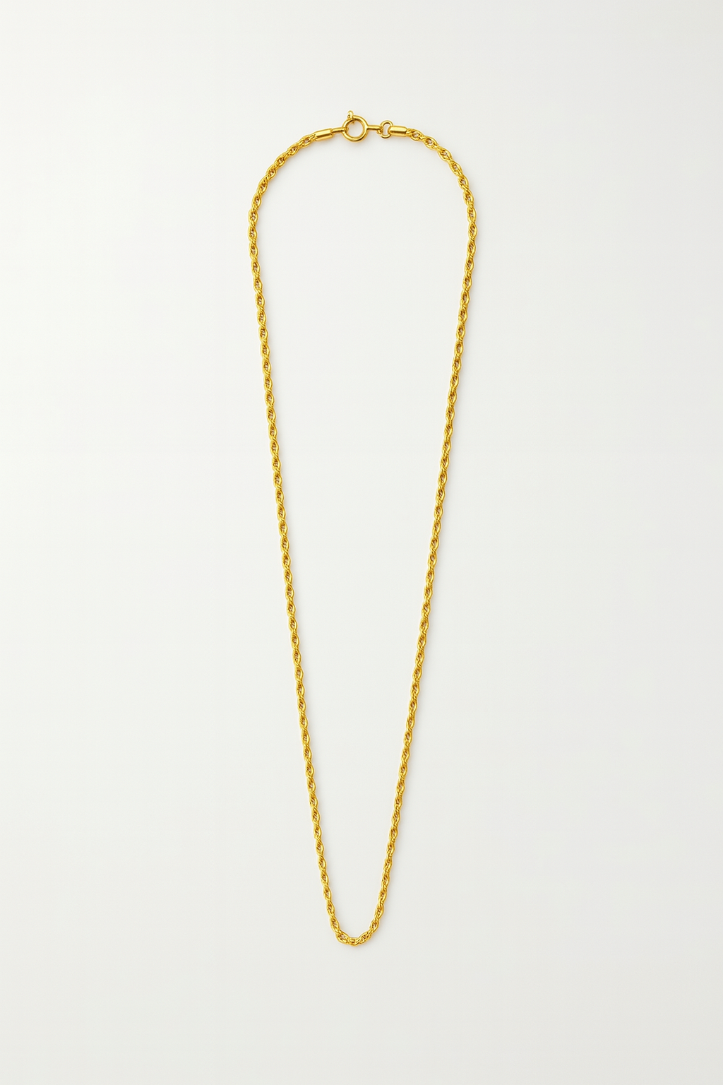 Cadena Estilo Torzal 50cm X 2mm Oro 14 Kilates + Obsequio