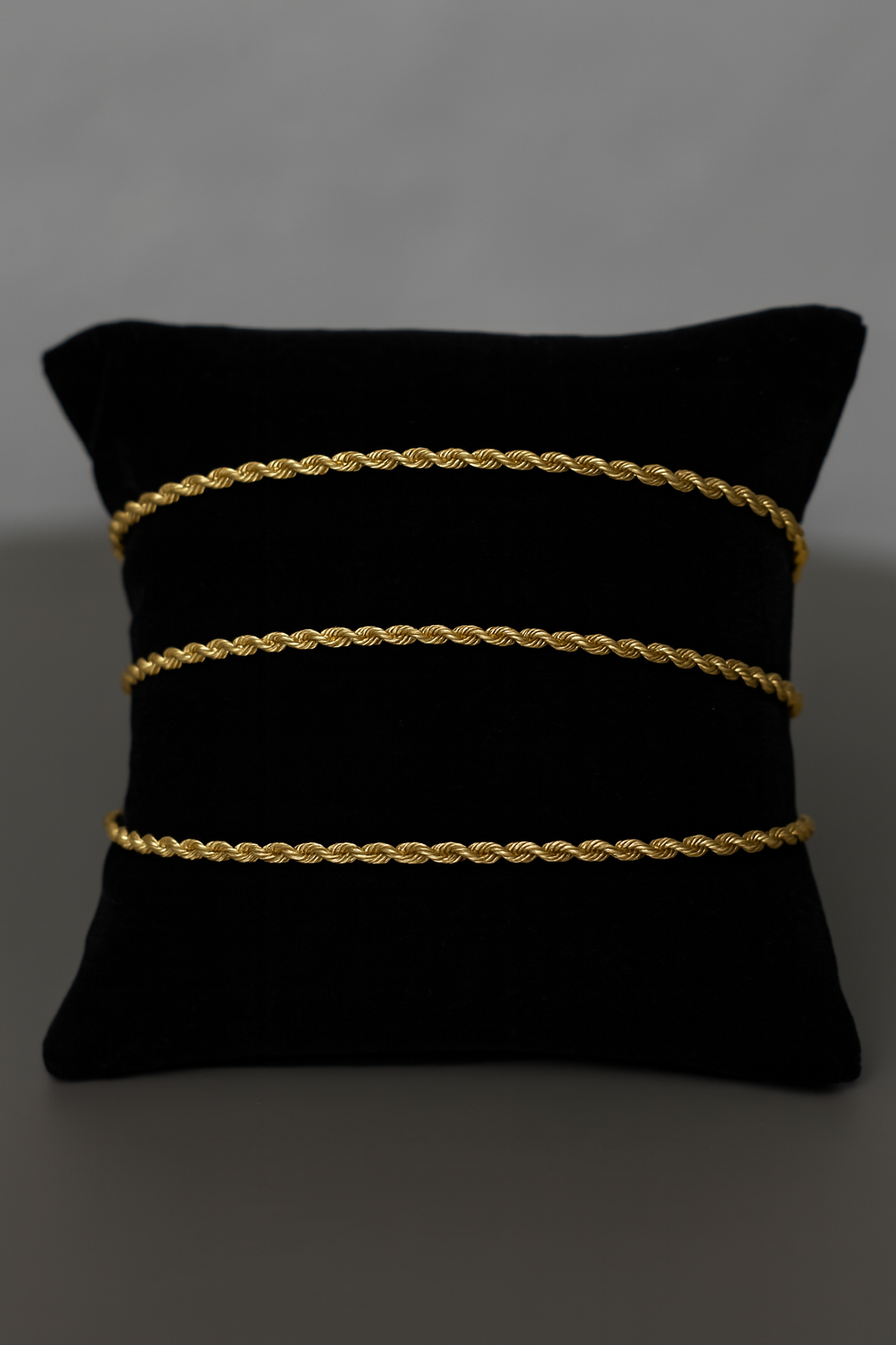 Cadena Estilo Torzal 50cm X 2mm Oro 14 Kilates + Obsequio