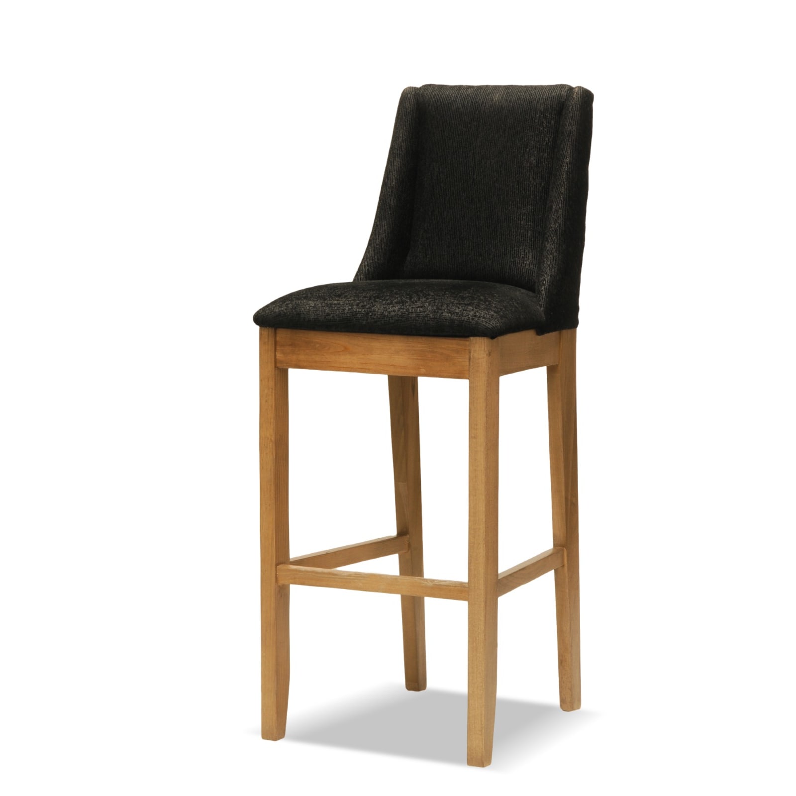 Set 2 Bancos para Barra Alto Nápoles, Elaborados de Madera y Estilo Moderno
