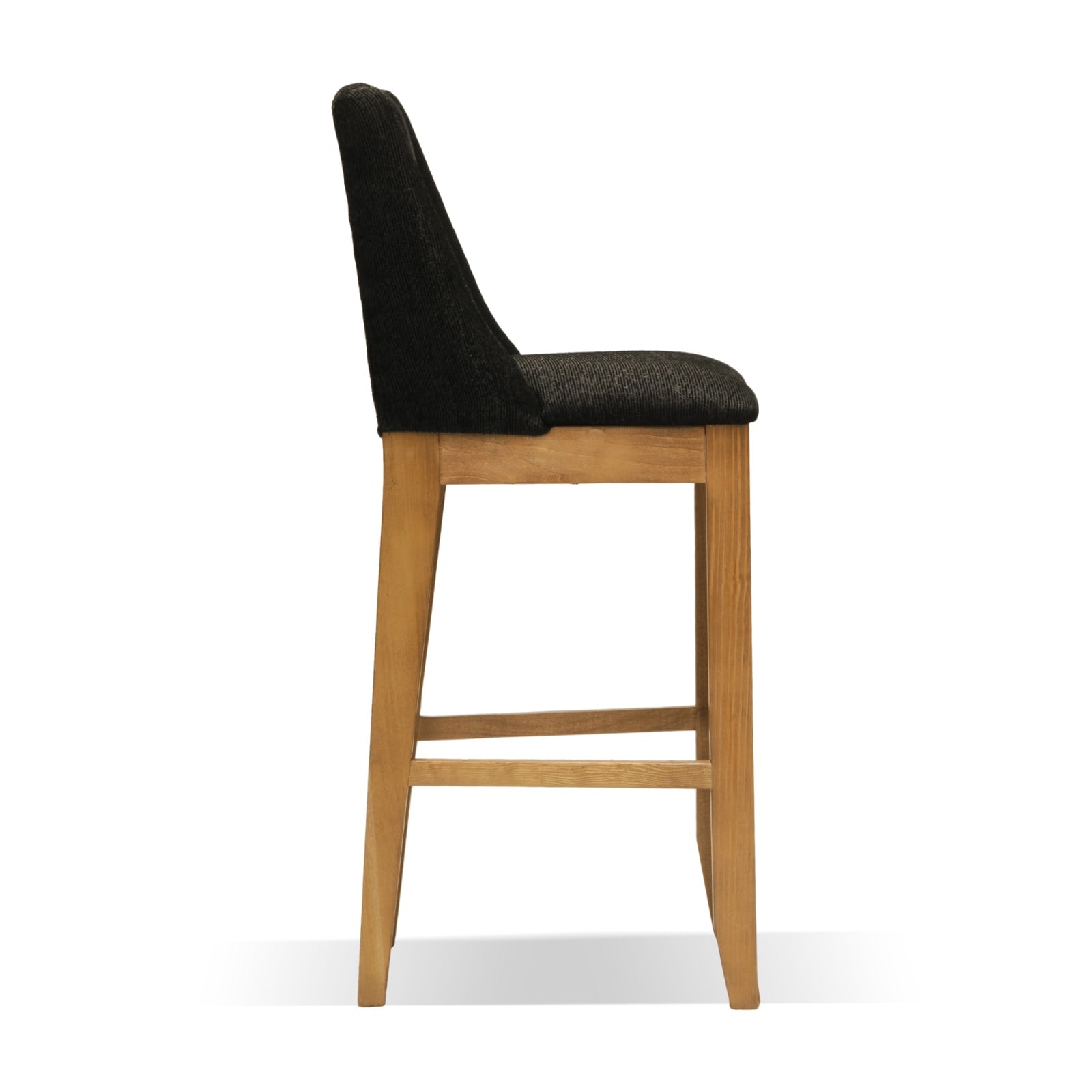 Set 2 Bancos para Barra Alto Nápoles, Elaborados de Madera y Estilo Moderno