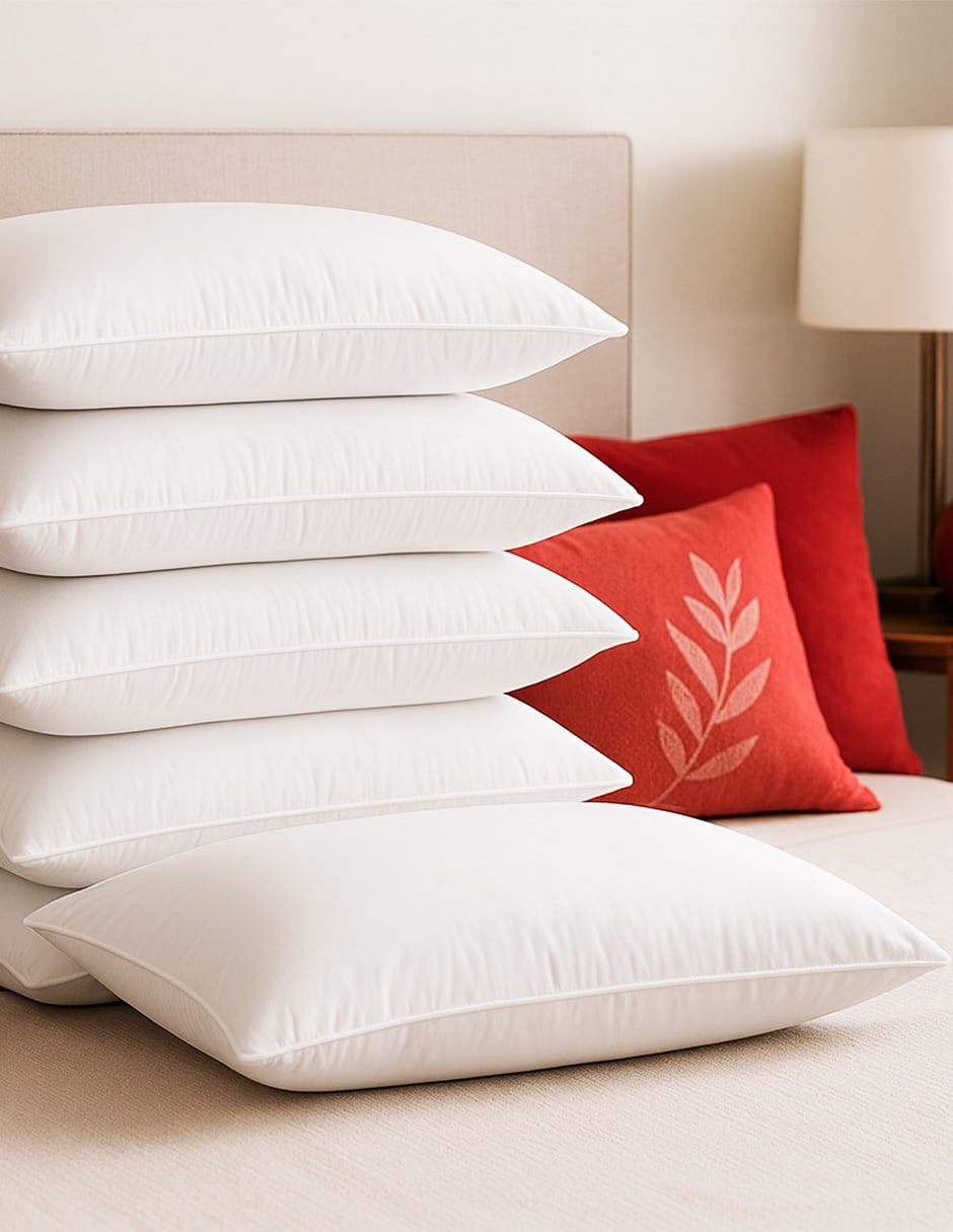 Pack 6 Almohadas Estándar Confort Suave Atlas Basic